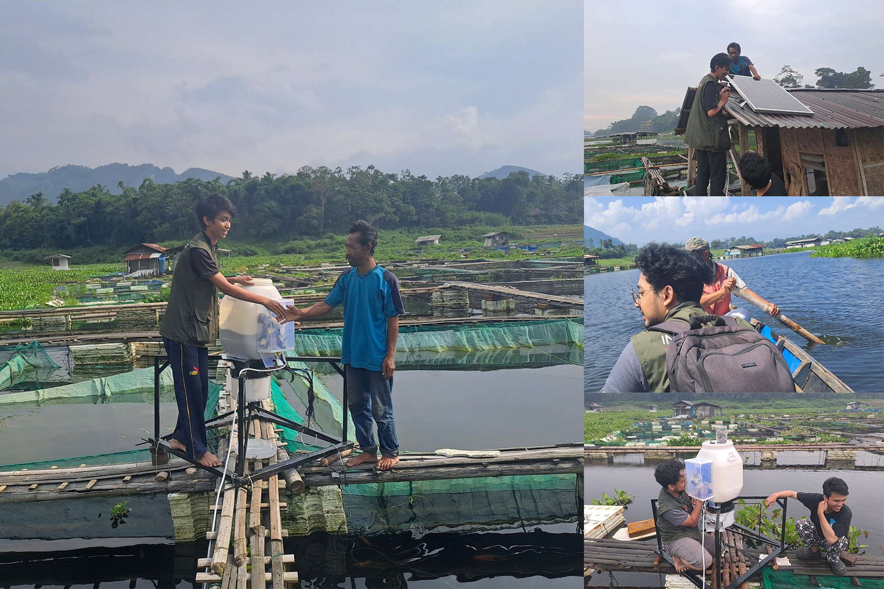 Quadrature Fish Feeding and Water Monitoring